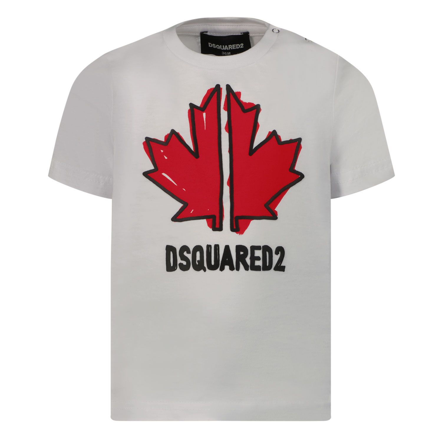 Picture of Dsquared2 DQ0702 baby shirt white