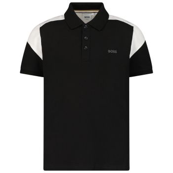 Boss J25M27 kinder polo zwart Afbeelding van Boss J25M27 kinder polo zwart