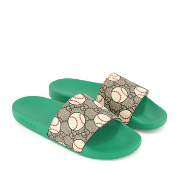 Gucci 508809 HYB00 kinderslippers beige Afbeelding van Gucci 508809 HYB00 kinderslippers beige