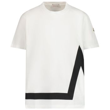 Moncler 9548C0000783092 kinder t-shirt wit Afbeelding van Moncler 9548C0000783092 kinder t-shirt wit