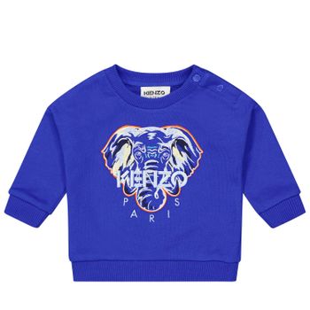 Kenzo K05439 baby trui cobalt blauw Afbeelding van Kenzo K05439 baby trui cobalt blauw