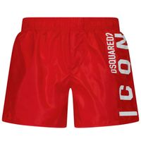 Picture of Dsquared2 DQ1019 kids swimwear red