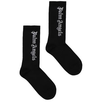Palm Angels PBRA005F22KNI001 kindersokken zwart Afbeelding van Palm Angels PBRA005F22KNI001 kindersokken zwart