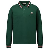 Picture of Moncler 8B70220 kids polo shirt green