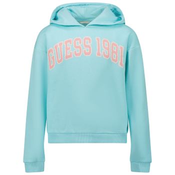 Guess J1BQ08 Kinderpullover Türkis Bild von Guess J1BQ08 Kinderpullover Türkis