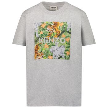Kenzo K25101 Kindershirt Hellgrau Bild von Kenzo K25101 Kindershirt Hellgrau