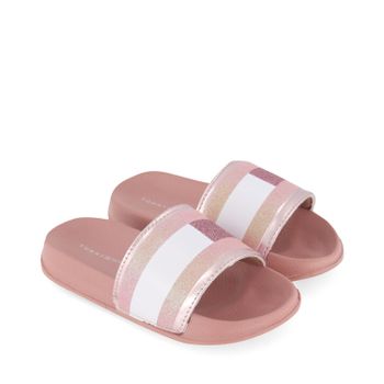 Tommy Hilfiger 30675A kinderslippers rose Afbeelding van Tommy Hilfiger 30675A kinderslippers rose