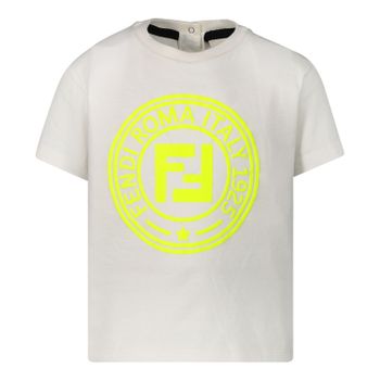 Fendi BMI184 baby t-shirt off white Afbeelding van Fendi BMI184 baby t-shirt off white