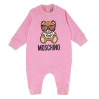 Picture of Moschino MUY041 baby playsuit pink