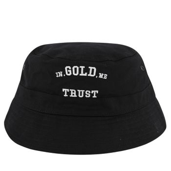 in Gold We Trust THE BUCKET kinderhoed zwart Afbeelding van in Gold We Trust THE BUCKET kinderhoed zwart