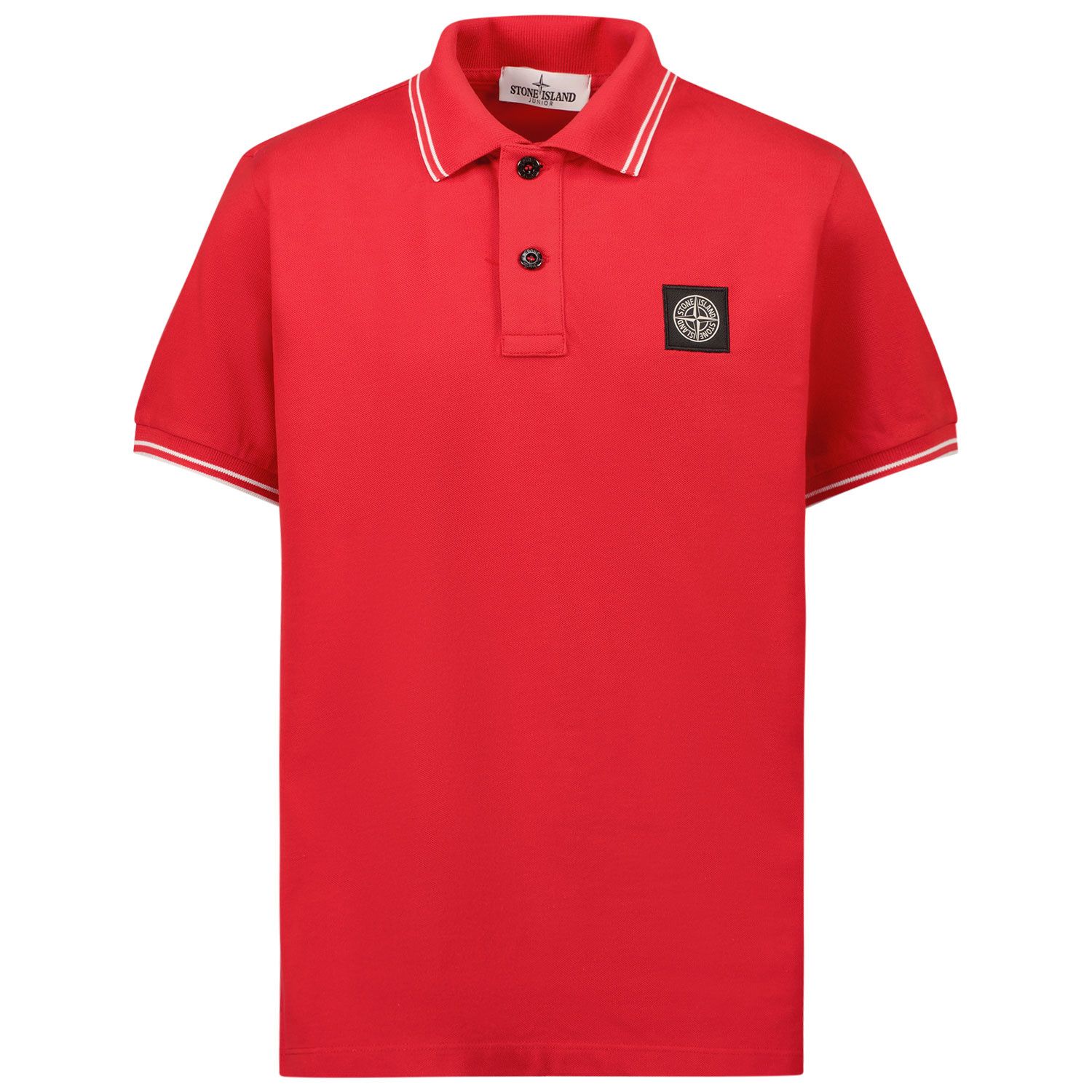 Picture of Stone Island 21348 kids polo shirt red