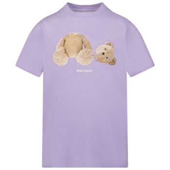 Palm Angels PGAA002F22JER001 kinder t-shirt lila Afbeelding van Palm Angels PGAA002F22JER001 kinder t-shirt lila