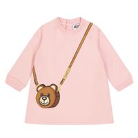 Picture of Moschino MDV0A2LDA16 baby dress light pink