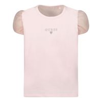 Picture of Guess K2RI24 K6YW1 kids t-shirt light pink