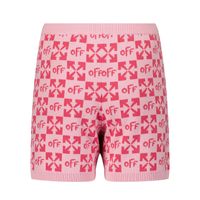 Picture of Off-White OGHM001S22KNI002 kids shorts fuchsia