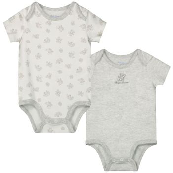 Ralph Lauren 573741 rompertje wit/grijs Afbeelding van Ralph Lauren 573741 rompertje wit/grijs
