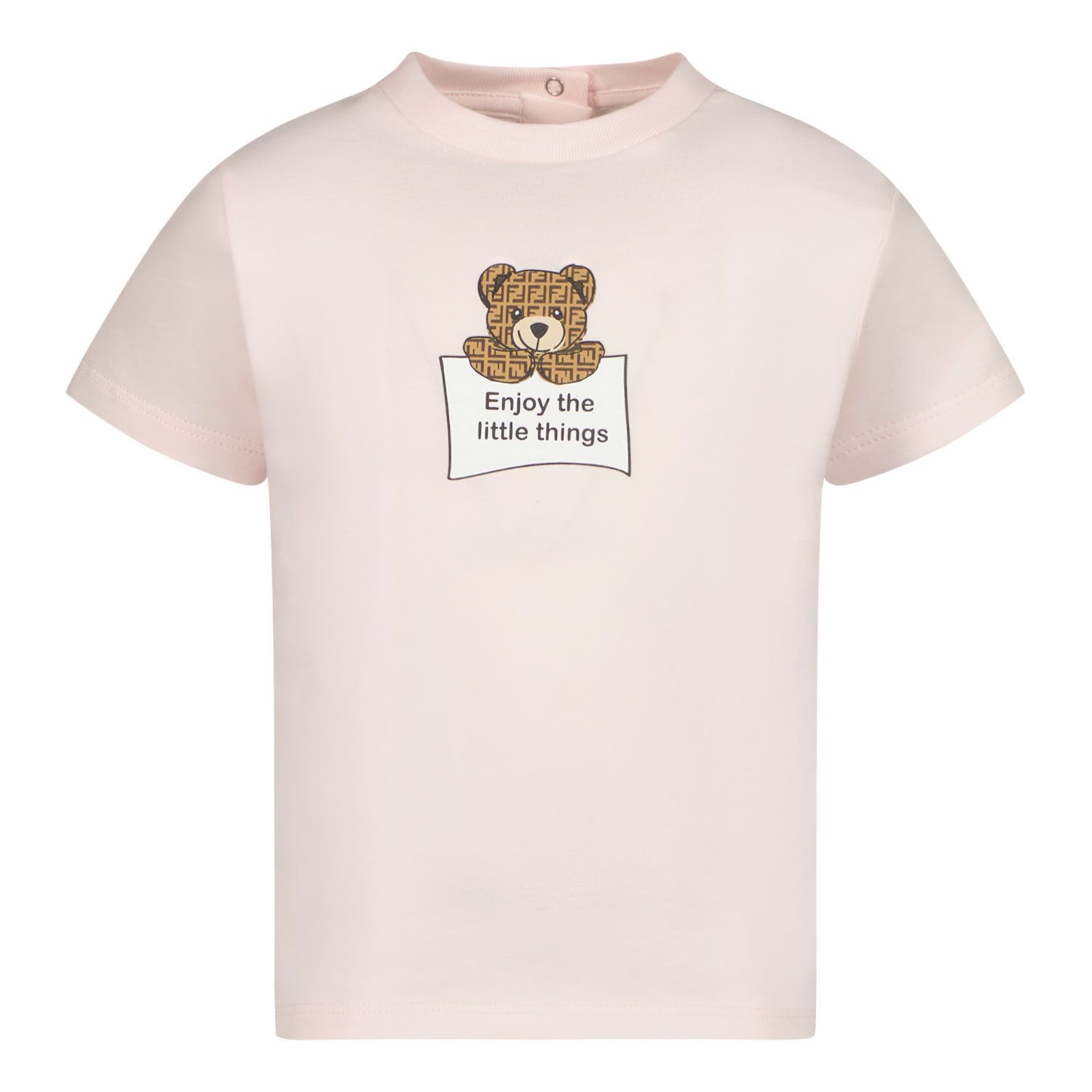 Picture of Fendi BUI036 ST8 baby shirt light pink