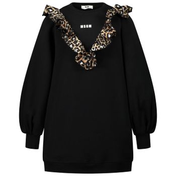 MSGM 25095 kinderjurk zwart Afbeelding van MSGM 25095 kinderjurk zwart