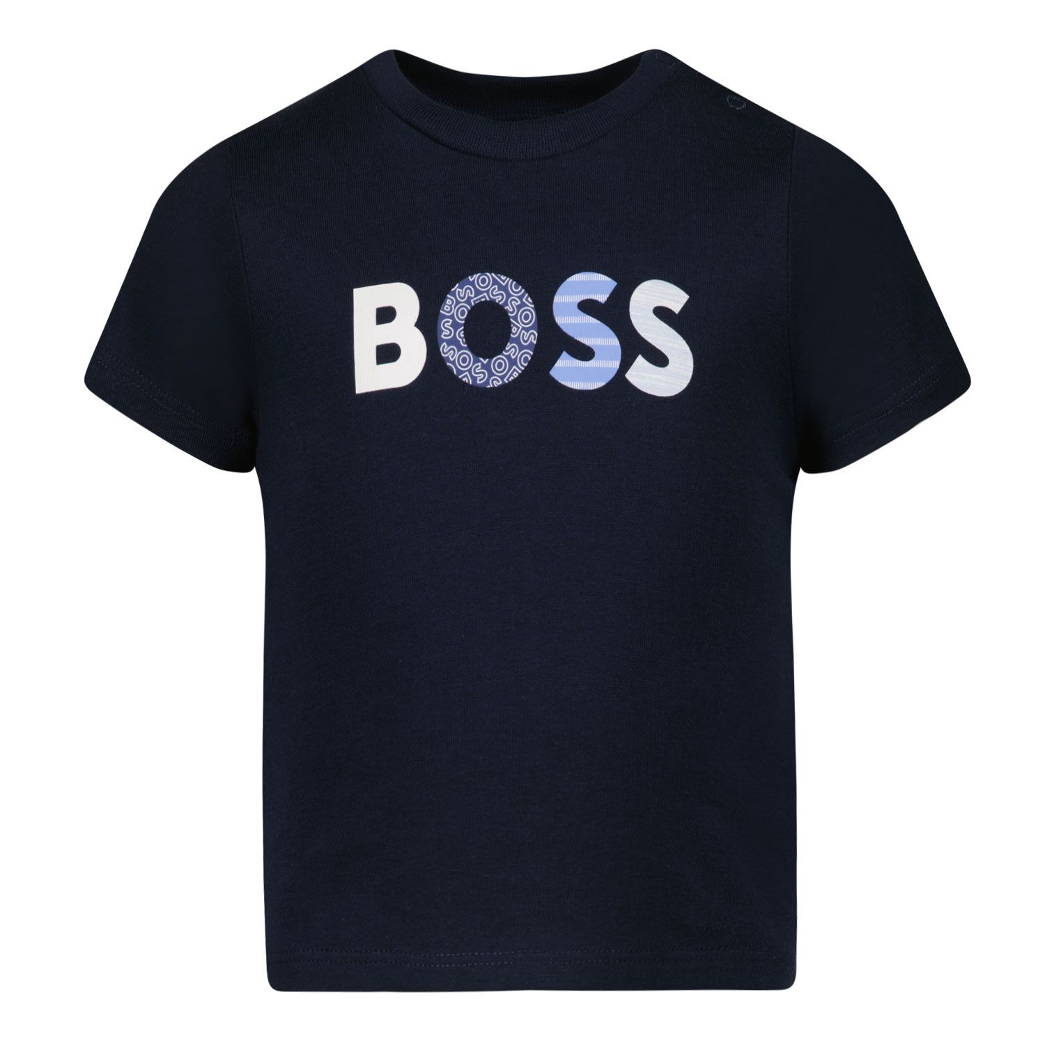 Picture of Boss J95329 baby shirt navy