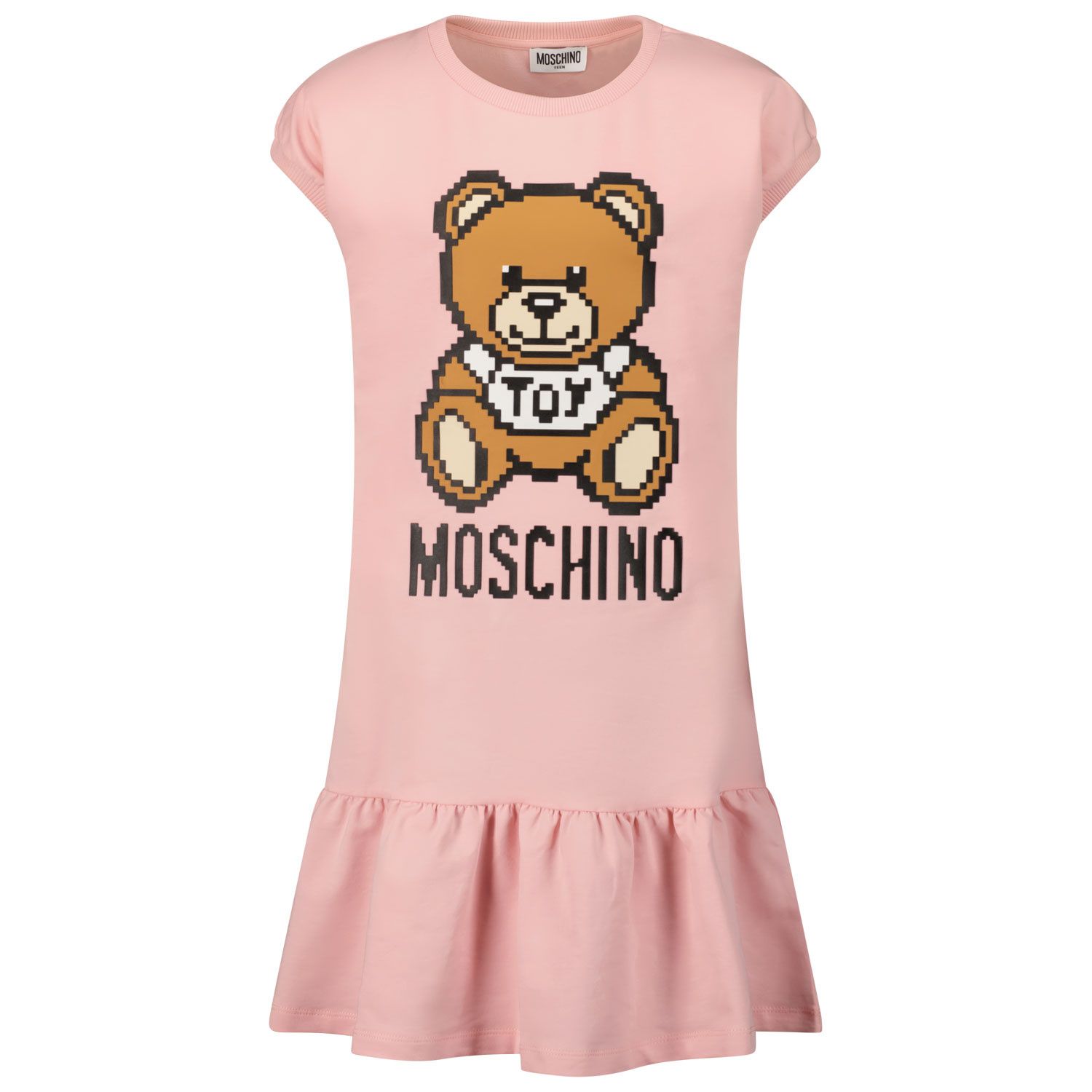 Picture of Moschino HCV07E kids dress light pink