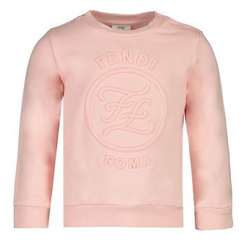 Fendi BFH057 baby trui licht roze Afbeelding van Fendi BFH057 baby trui licht roze
