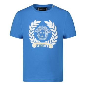 Versace YB000145 baby t-shirt turquoise Afbeelding van Versace YB000145 baby t-shirt turquoise