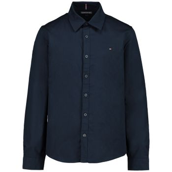 Tommy Hilfiger KB0KB03970 kinder overhemd navy Afbeelding van Tommy Hilfiger KB0KB03970 kinder overhemd navy