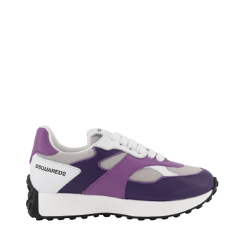 Dsquared2 72267 kindersneakers paars/wit Afbeelding van Dsquared2 72267 kindersneakers paars/wit