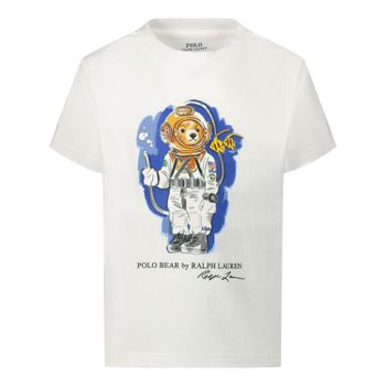 Ralph Lauren 777150 kinder t-shirt wit Afbeelding van Ralph Lauren 777150 kinder t-shirt wit