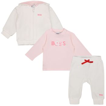 Boss J98382 baby joggingpak wit Afbeelding van Boss J98382 baby joggingpak wit
