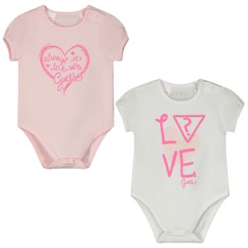 Guess S02G00 Babystrampler Hellrosa Bild von Guess S02G00 Babystrampler Hellrosa