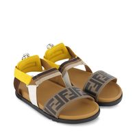Picture of Fendi JMR340 AEGK kids sandals brown