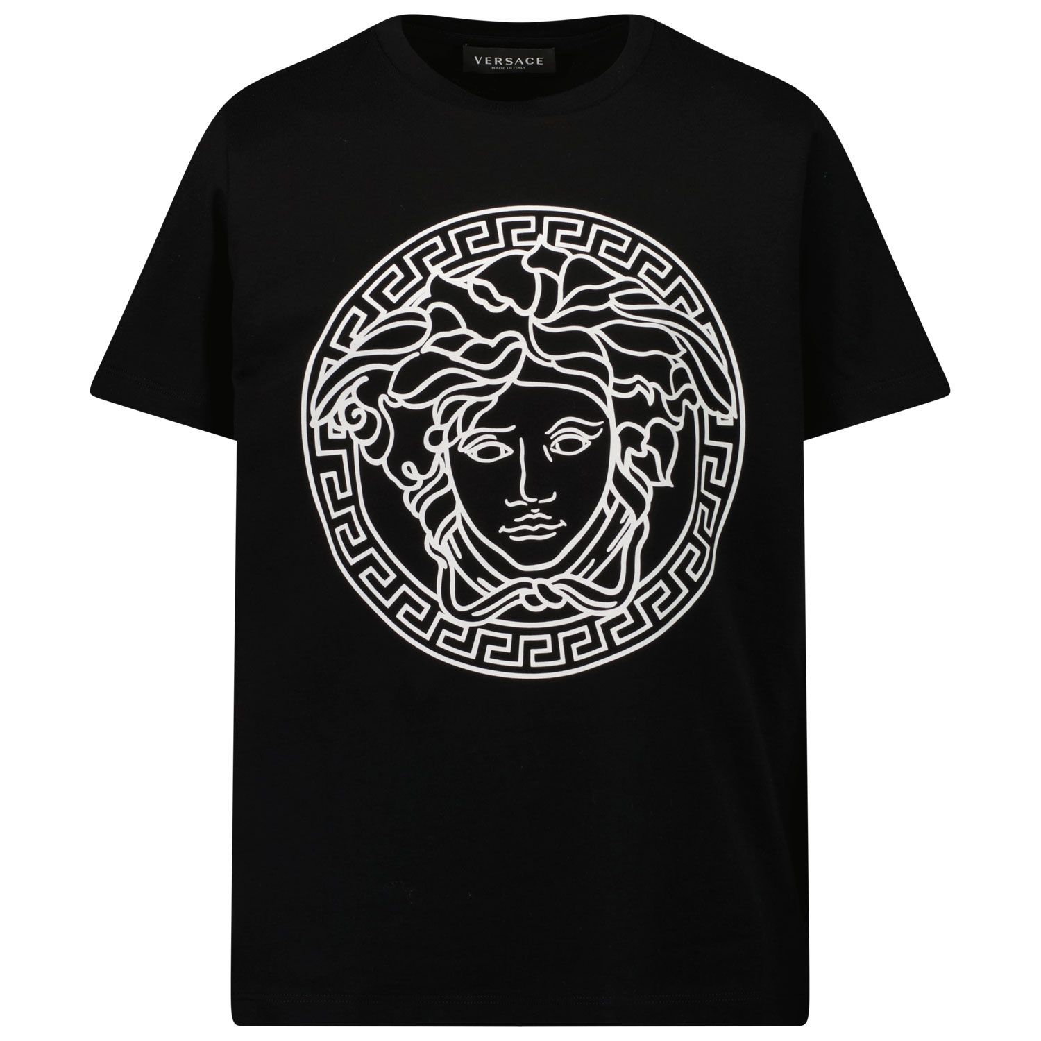 Picture of Versace 1000239 1A00290 kids t-shirt black