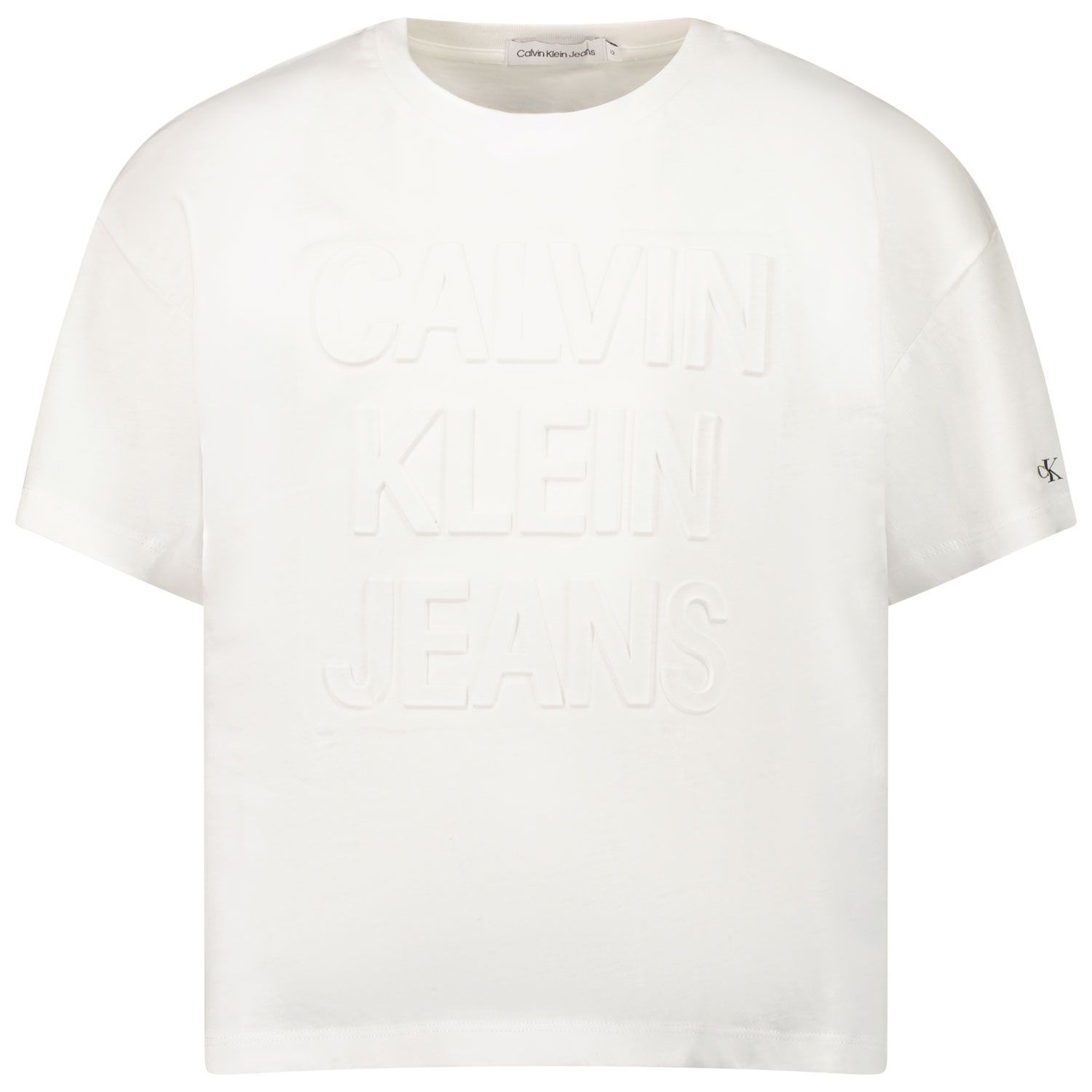 Afbeelding van Calvin Klein IG0IG01293 kinder t-shirt wit