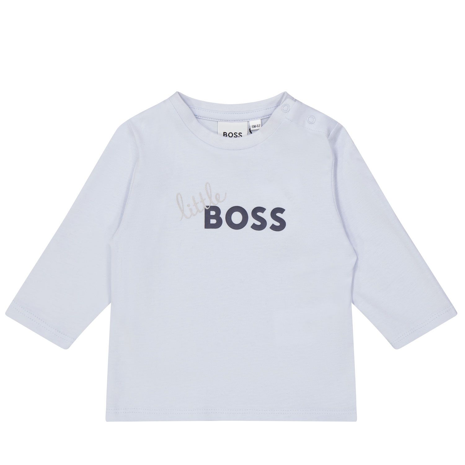 Afbeelding van Boss J95338 baby t-shirt licht blauw