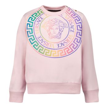 Versace 1A01337 baby trui licht roze Afbeelding van Versace 1A01337 baby trui licht roze