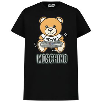 Moschino HQM02S kinder t-shirt zwart Afbeelding van Moschino HQM02S kinder t-shirt zwart