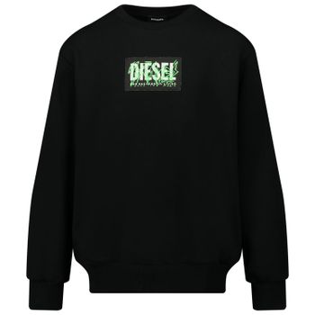 Diesel J00098 Kinderpullover Schwarz Bild von Diesel J00098 Kinderpullover Schwarz