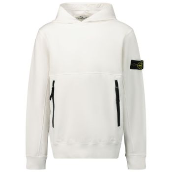 Stone Island 721661642 Kinderpullover Weiß Bild von Stone Island 721661642 Kinderpullover Weiß