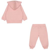 Picture of Moschino MUK03NLCA40 baby sweatsuit light pink