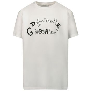 Dolce & Gabbana L4JT9A/G7XBR Kindershirt Weiß Bild von Dolce & Gabbana L4JT9A/G7XBR Kindershirt Weiß