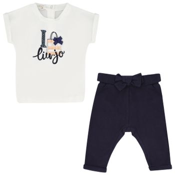 Liu Jo HA0030 babysetje navy/wit Afbeelding van Liu Jo HA0030 babysetje navy/wit