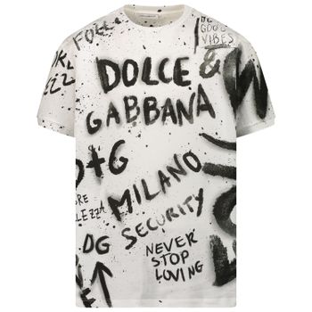Dolce & Gabbana L4JT8A G7BJS Kindershirt Weiß Bild von Dolce & Gabbana L4JT8A G7BJS Kindershirt Weiß