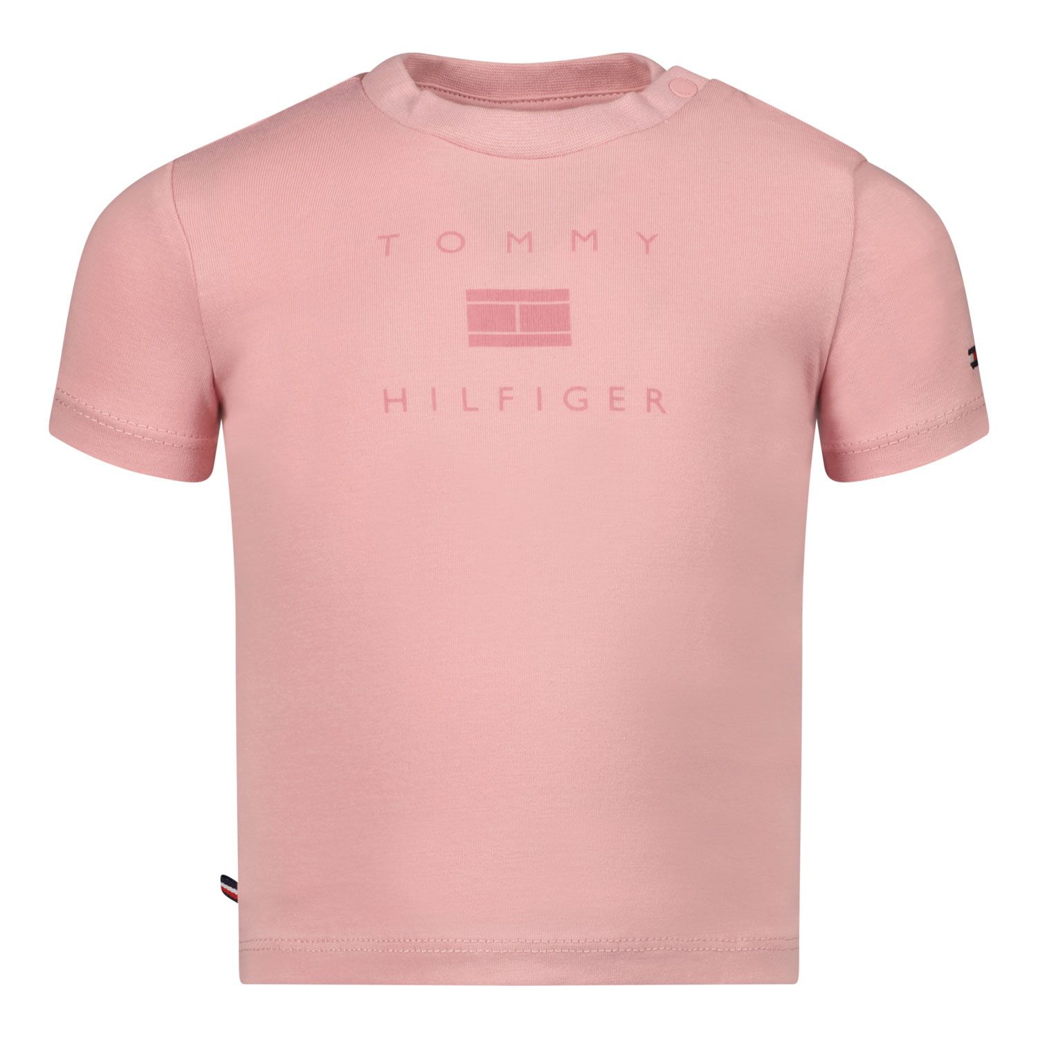 Afbeelding van Tommy Hilfiger KN0KN01429 baby t-shirt licht roze