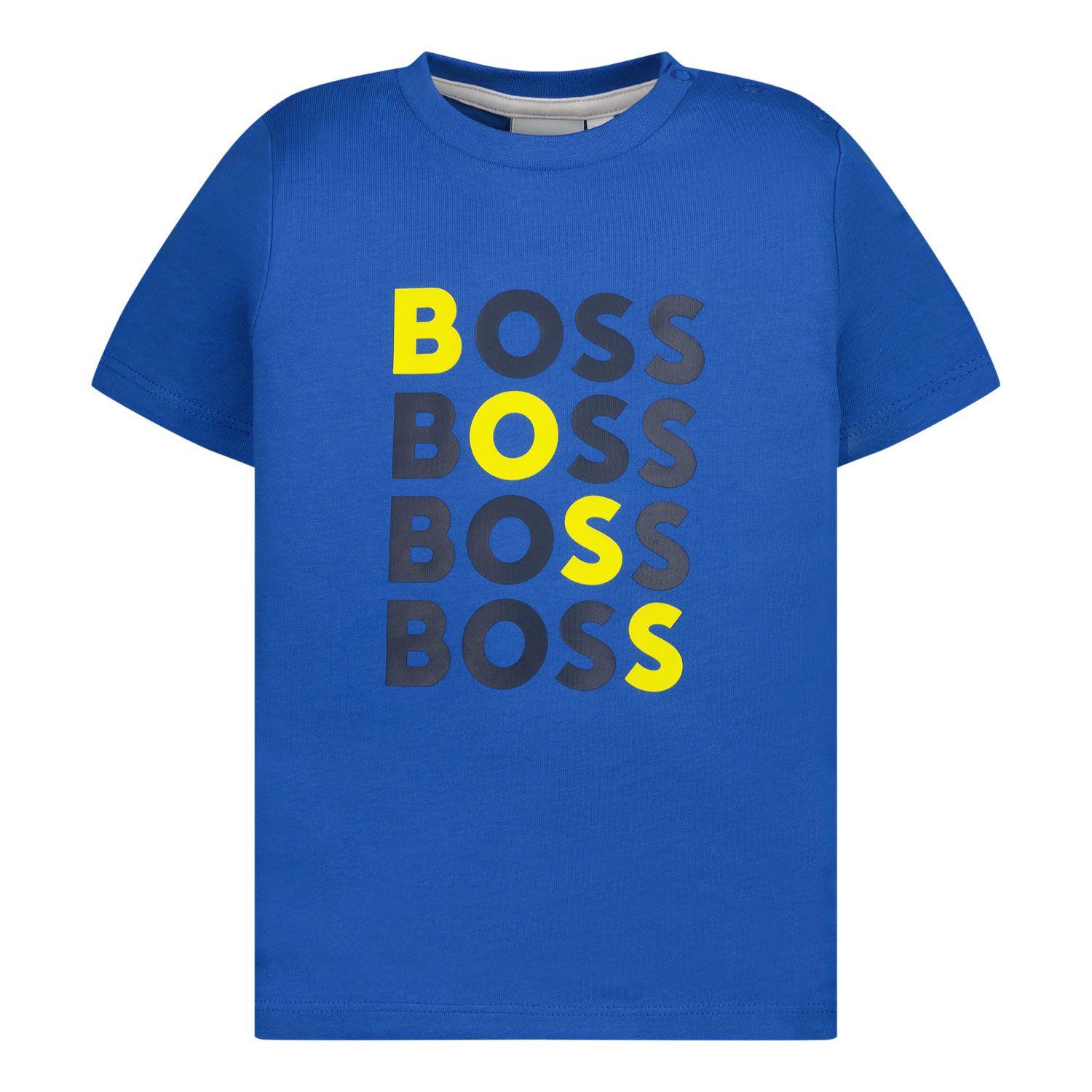 Afbeelding van Boss J05920 baby t-shirt cobalt blauw