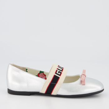 Gucci 553001 kinderschoenen zilver Afbeelding van Gucci 553001 kinderschoenen zilver