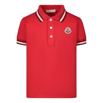 Moncler 8A70320 Babypoloshirt Rot Bild von Moncler 8A70320 Babypoloshirt Rot