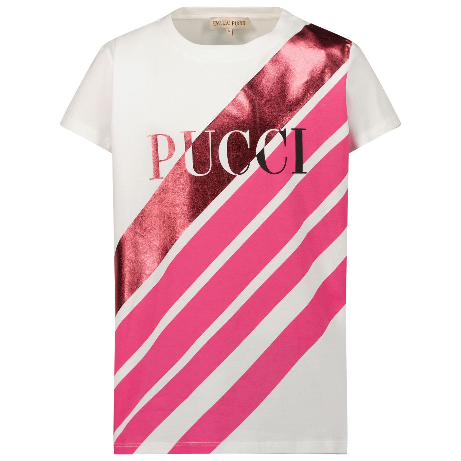 Picture of Pucci 9P8111 kids t-shirt fuchsia