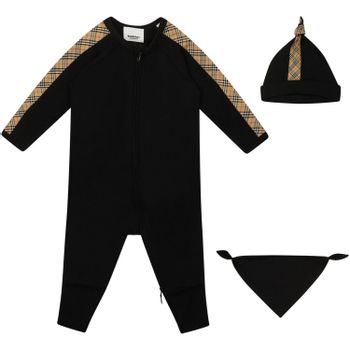Burberry 8048408 Babystrampelanzug Schwarz Bild von Burberry 8048408 Babystrampelanzug Schwarz