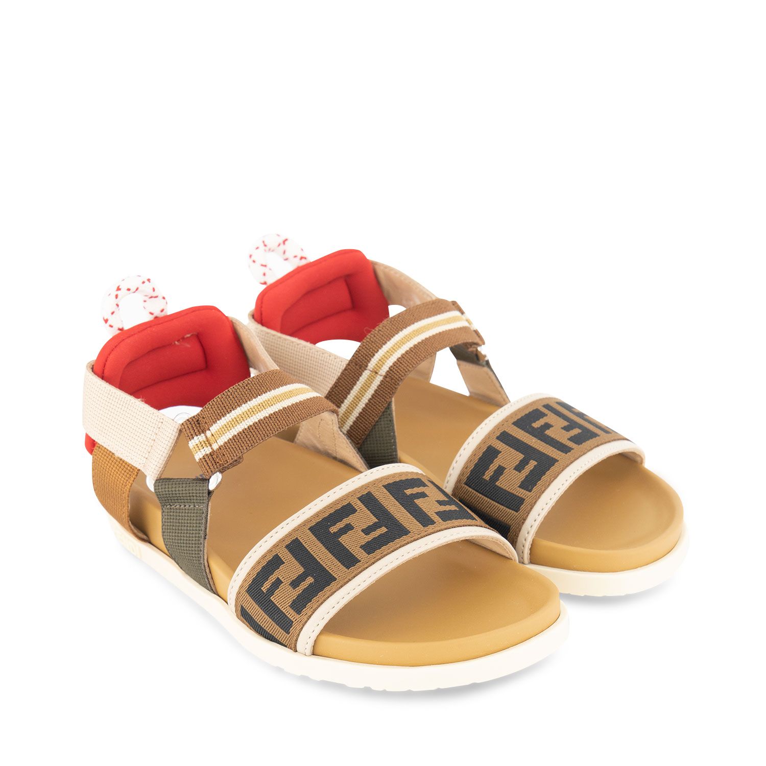 fendi sandals brown